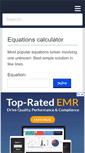 Mobile Screenshot of equationscalculator.com